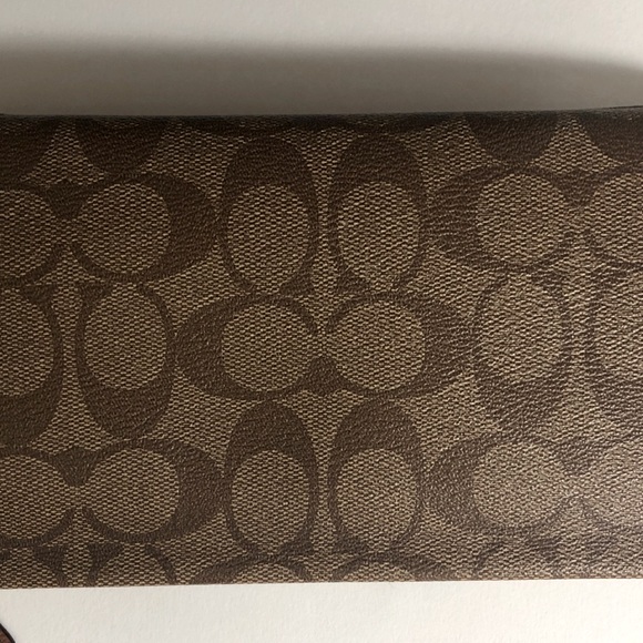 Coach Monogram Canvas Large Wristlet - Picture 3 of 12